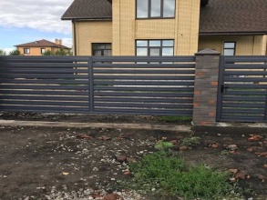 Забор жалюзи 72 метра фото в Родниках
