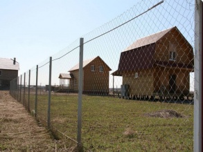Забор из сетки рабицы в натяг с протяжкой арматуры 150 метров фото в Родниках